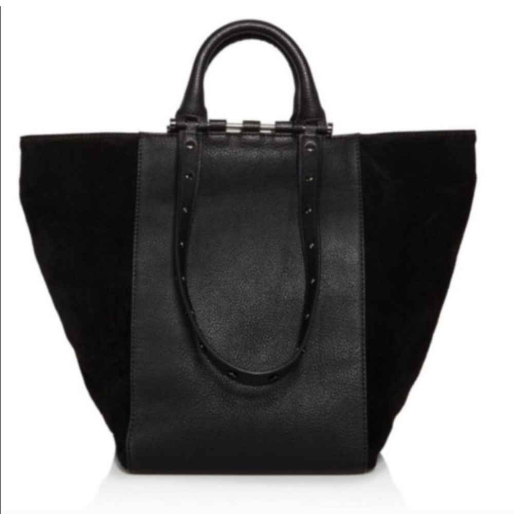 Nasty Gal black leather suede bag